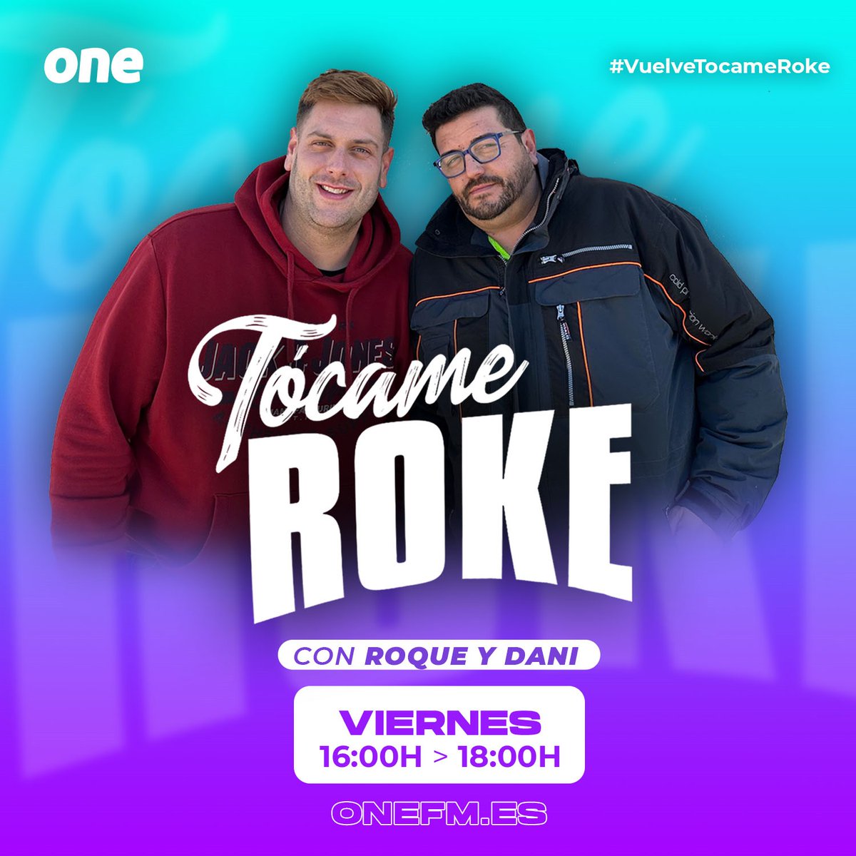 ¡A las 16:00H, un nuevo programa de #TócameRoke!🎉

👋 Le damos la bienvenida al finde y al buen tiempo ☀️🌡 con el mejor cachondeo de la radio.

¡Remember, pachangueo y el mejor musicote para el viernes! 🤪

Ya sabes, manda tus mensajes, audios y peticiones al 📲 684 32 89 68.