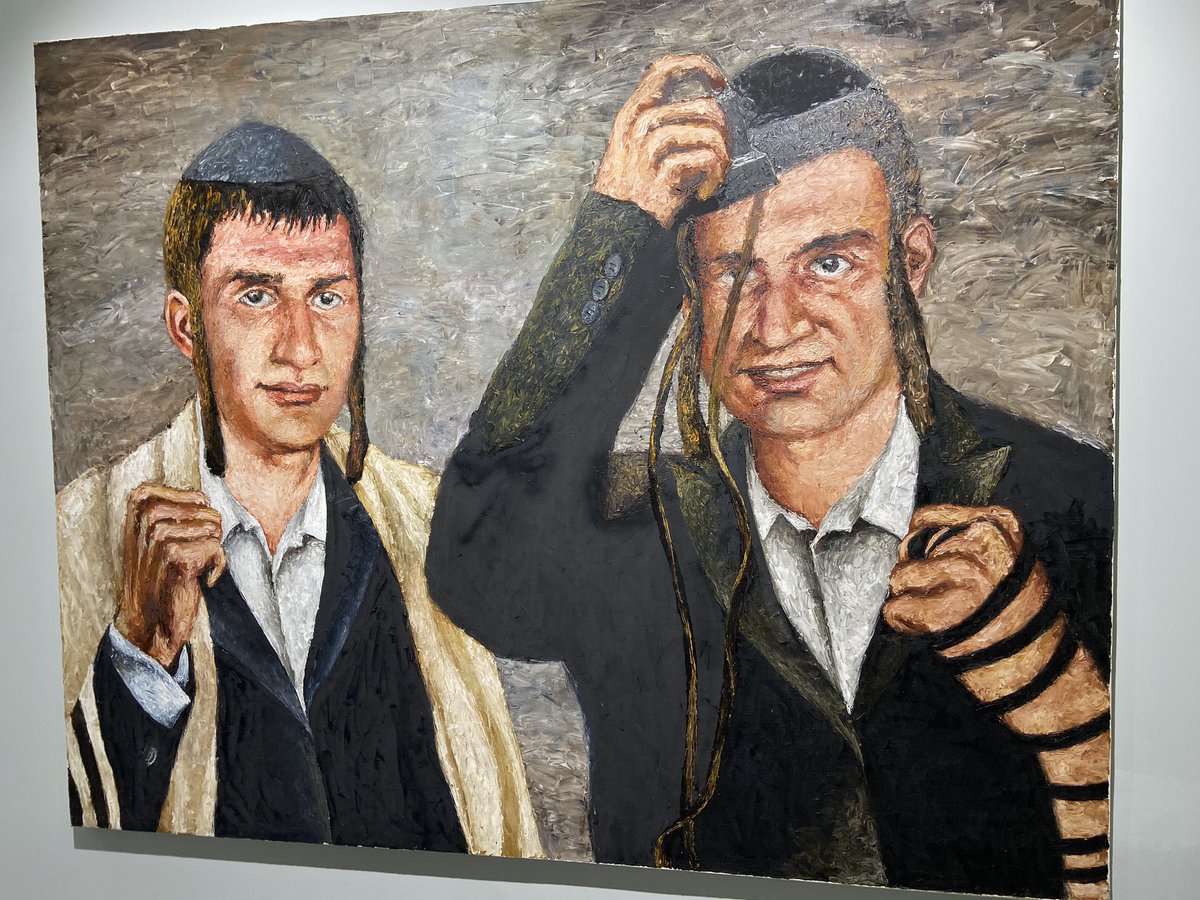 Oleksandr Roitburd‘s painting of the Klitschko brothers from If there is no water in the tap… series, 2011. Pinchuk Art Centre Impressions from Kyiv XL