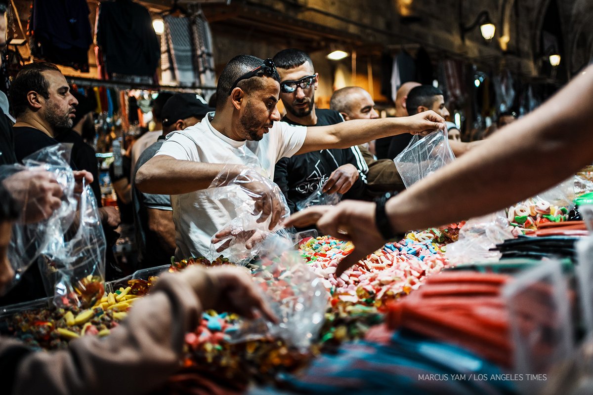 Scenes from the 4th Friday of #Ramadan📷 near Al-Aqsa mosque, in the old city of Jerusalem.