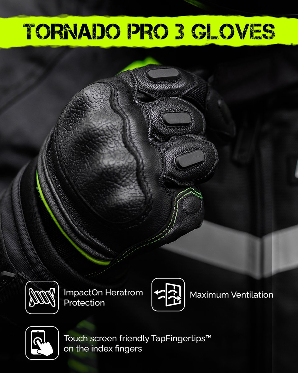 From everyday commutes to week-long adventures, Tornado Pro 3 Gloves are your perfect companion! Shop Online: rynoxgear.com #rynox #rynoxgear #tornadopro3gloves #ridinggloves #motorsport #moto