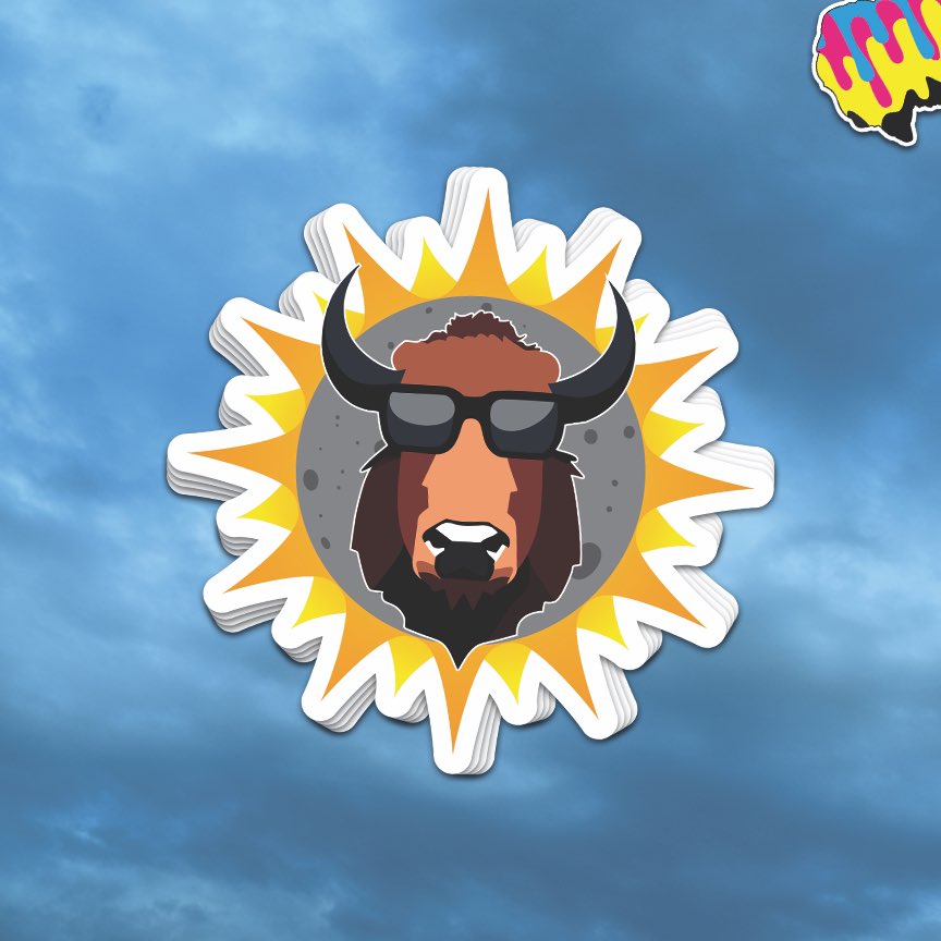 Buffalo Solar Eclipse 2024 is approaching fast!! Grab your glasses and sticker today!! 🦬😎🌞
*
*
#buffalostickercompany #buffalostickerco #buffalostickers #buffalony #wny #buffalo #sticker #stickers #eclipse #solar #sky #solareclipse #design #graphic #diecut #smallbusiness #fyp
