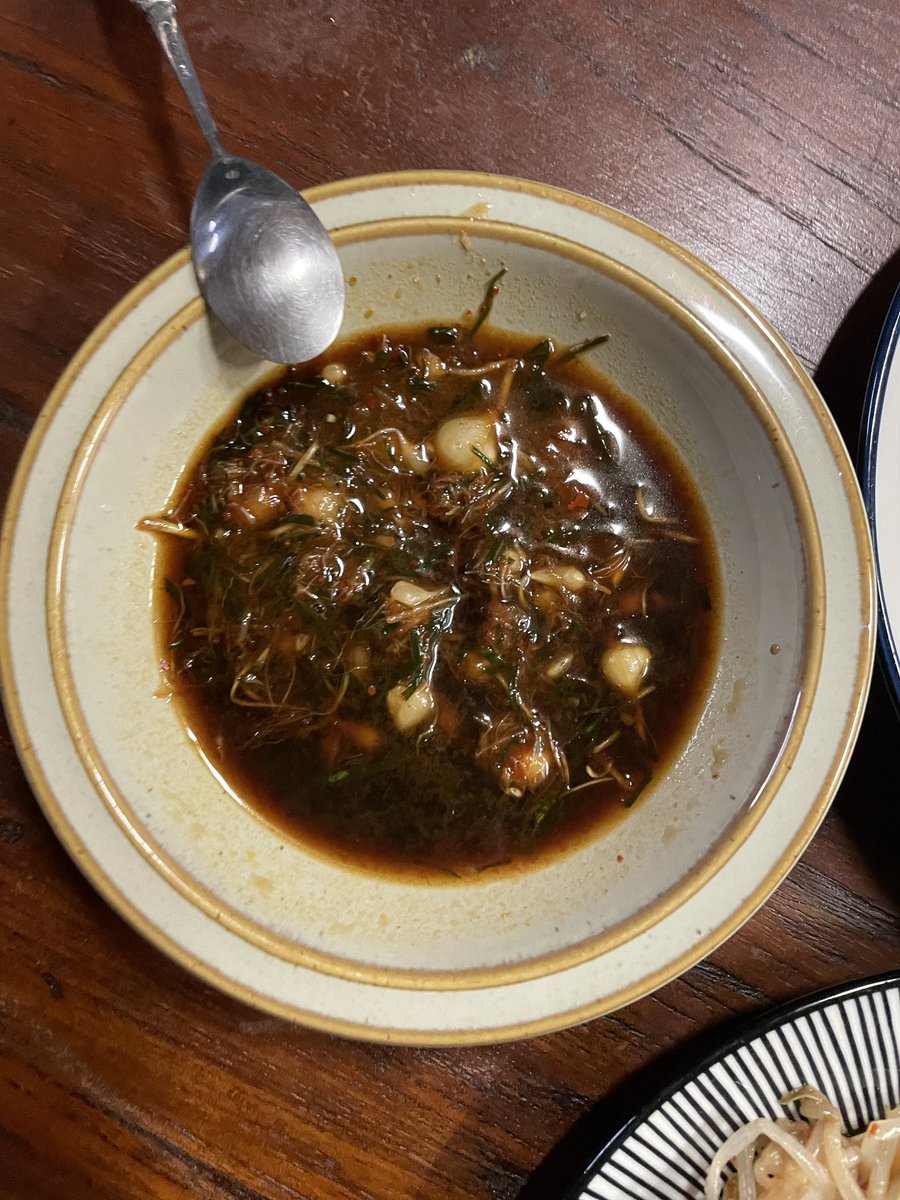 mealorca's tweet photo. 4/5 금요일 저녁
• 숙주무침
• 쑥전
• 달래장
• 깍두기 https://t.co/DfFBFTsnUC