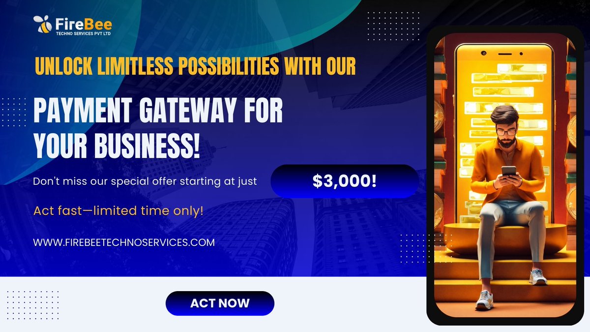 Discover endless opportunities with our business payment gateway! Don't miss out on our special offer from $3,000! Hurry, limited time offer!
Get Your Offer Now>> firebeetechnoservices.com/blog/exclusive…

#paymentgateway #cryptopaymentgateway #specialoffer #cryptoexchange #cryptocurrency