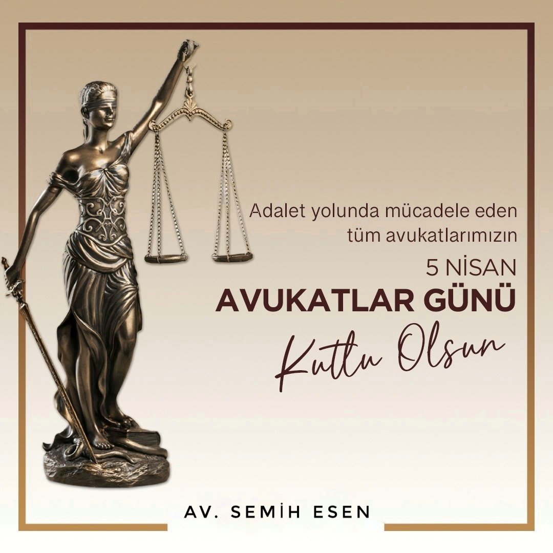 Hukukun üstünlüğünü egemen kılmak için adalet ve demokrasi mücadelesinden ödün vermeyen tüm meslektaşlarımın #AvukatlarGünü kutlu olsun. #5NisanAvukatlarGünü