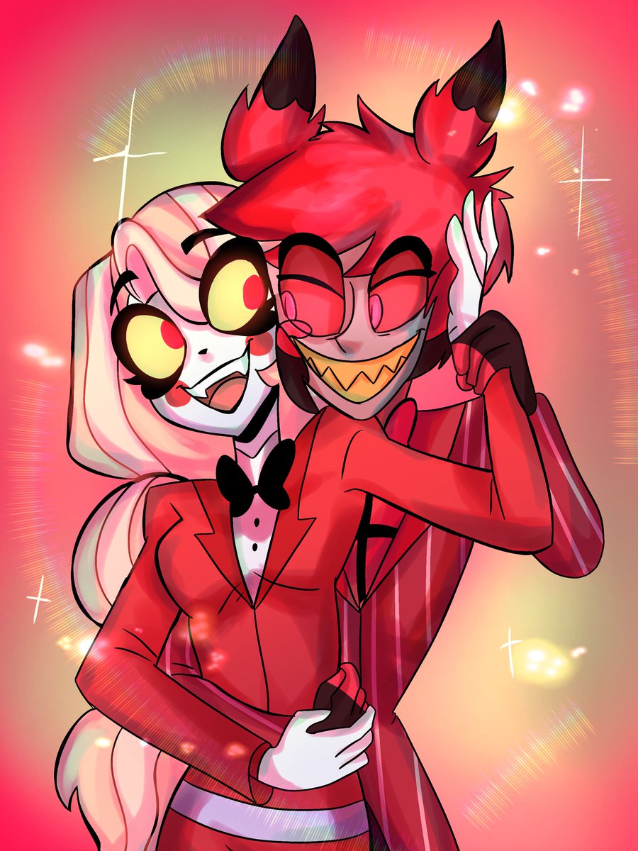 #charlastor #AlastorFanart #CharlieMorningstar #humanalastor #HazbinHotel