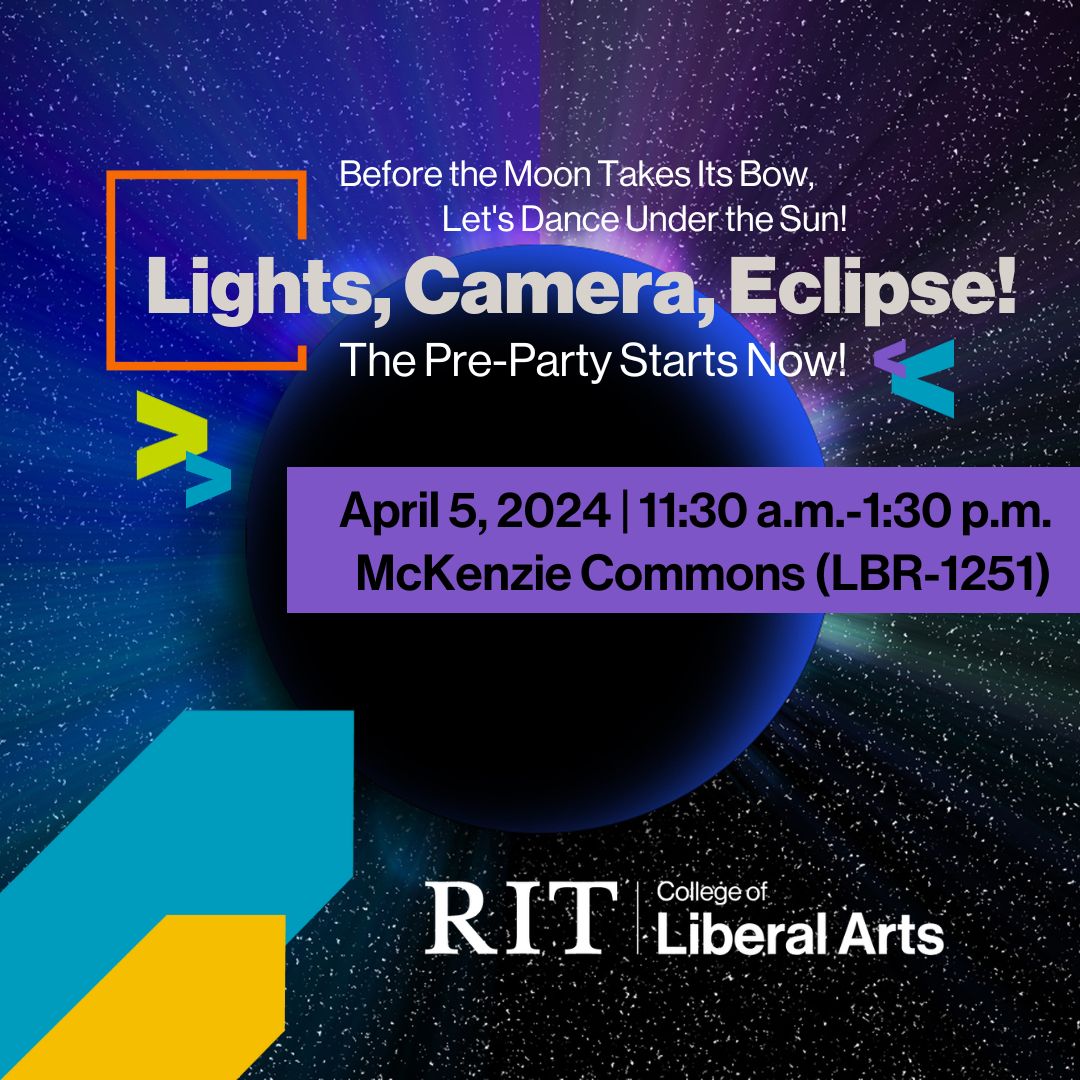 Join us today at 11:30 for a pre-eclipse party in McKenzie Commons through 1:30 p.m.