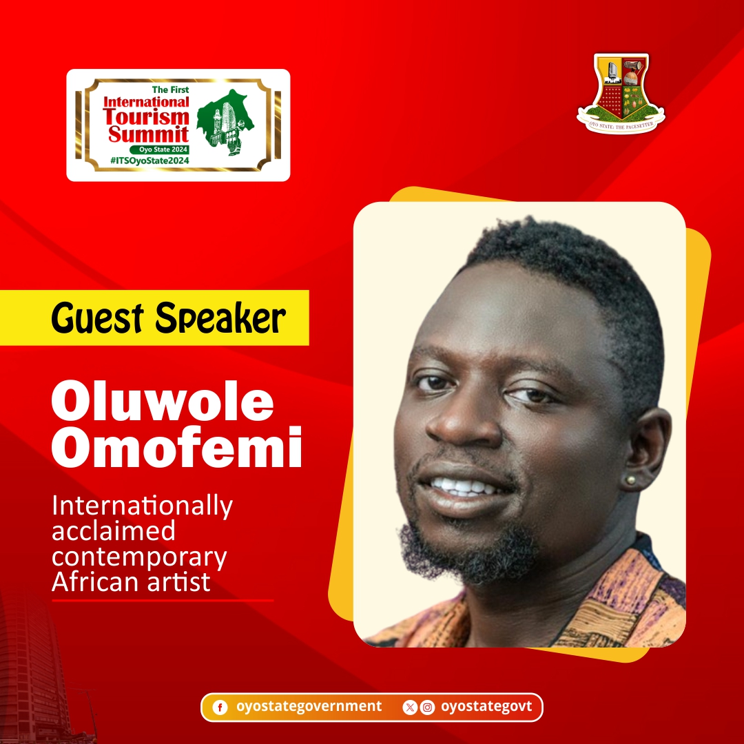 Oluwole Omofemi, internationally acclaimed contemporary African Artist, will be speaking on a panel at the first International Tourism Summit Oyo State 2024. Read more about him here tourism.oyostate.gov.ng/itsoyostate202… #ITSOyoState2024 #PacesetterState