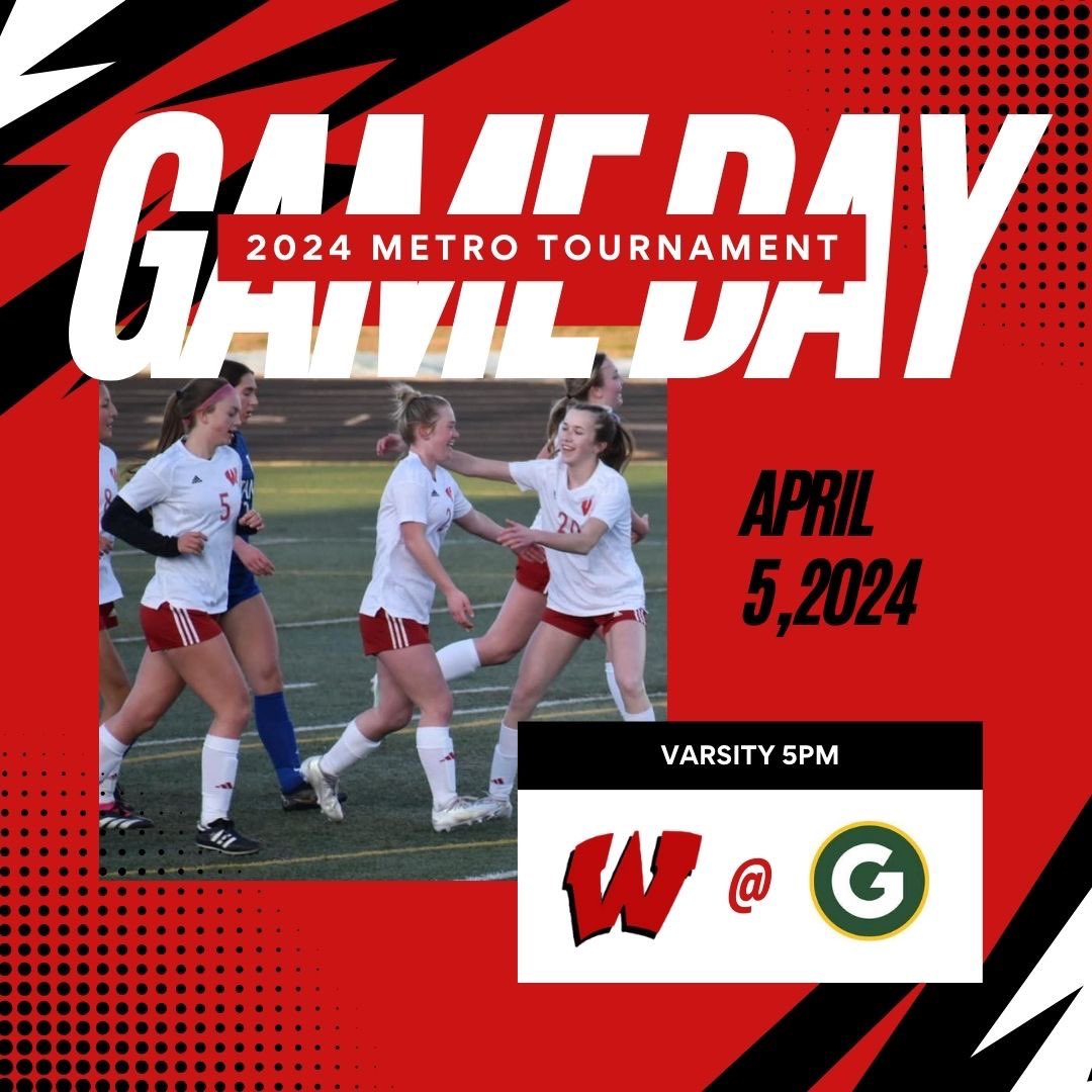 Game 8 ✅

Metro Tournament Quarter Final 👀

Warriors vs Dragons 

5PM Kick Off 

Gretna HS📍

Warriors. Together. 

#Metros2024 #WeAreWestside