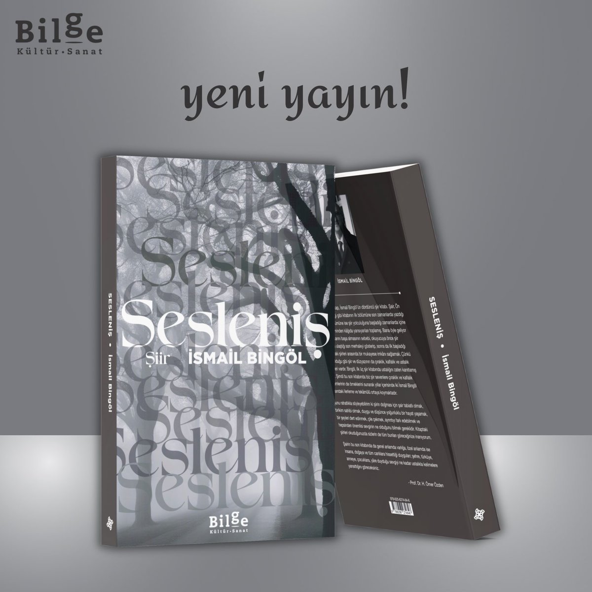 📢 YENİ YAYIN Elinizde bulunan kitap, İsmail Bingöl’ün dördüncü şiir kitabı. Şair, Ön Sözde de belirttiği gibi kitabının ilk bölümüne son zamanlarda yazdığı şiirleri, ikinci bölümüne ise şiir yolculuğuna başladığı zamanlarda içine doğan ve kaleminden kâğıda yansıyanları…