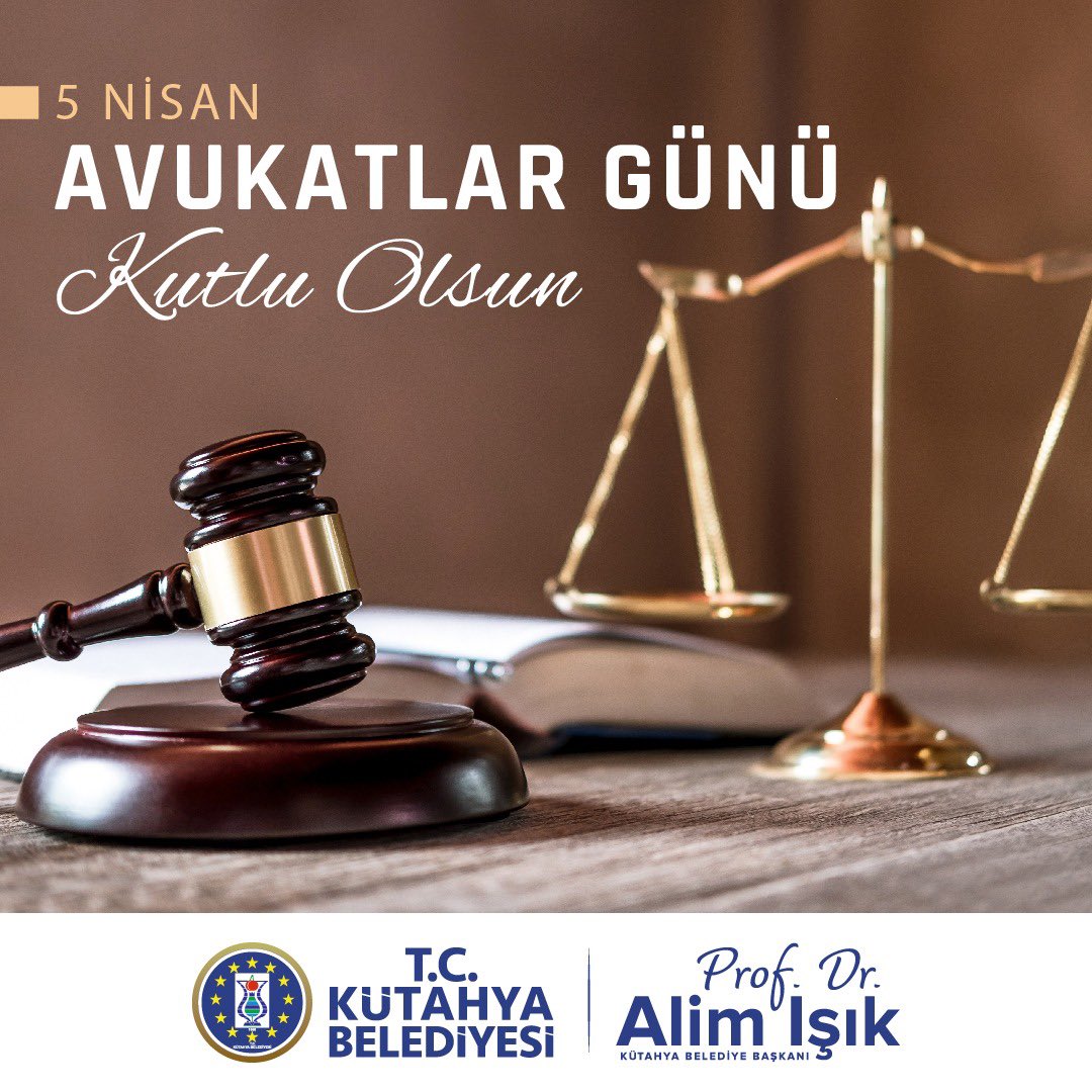 Adaletin kılavuzu, hukukun üstünlüğünün savunucusu olan tüm değerli avukatlarımızın 5 Nisan Avukatlar Günü kutlu olsun.