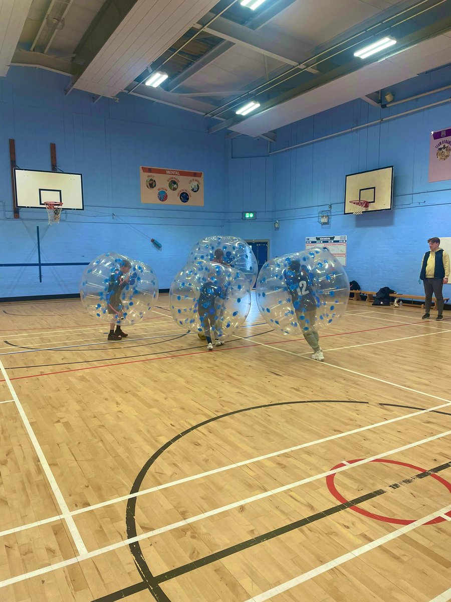 JamieMcM99's tweet photo. Been a great first week of Easter fun in @WhitehillSec . Main highlight has been Bubble Football. Loads of laughs, smiles and a few big tackles😂💥! 

Another week coming up starting Tuesday👏🏼. Get involved🐣‼️‼️

@jamie57539237 
#TeamWhitehill🏆 
#HubInTheCommuity💙 https://t.co/NyB7f79sT2