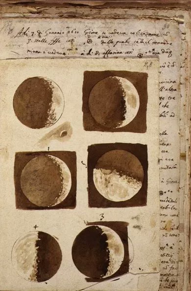 #BCarte “Sono convinto che l'umanità raggiungerà le stelle e guarderà al nostro pianeta con occhi nuovi”. Umberto Guidoni • @mursiaeditore - Galileo Galilei, La luna, 1609, Biblioteca Nazionale di Firenze.