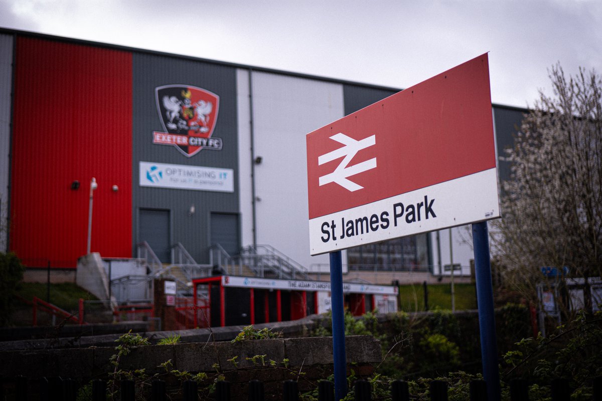 Exeter City FC (@officialecfc) on Twitter photo 🛤️ A reminder to supporters to check your travel plans ahead of Saturday's match with <a href="/StevenageFC/">Stevenage FC 🔴⚪</a>
Due to train strikes there are no rail services planned to SJP on Saturday.
With this in mind, it's worth planning extra time if you are heading to us via the M5!
#ECFC 🛤️ A reminder to supporters to check your travel plans ahead of Saturday's match with <a href="/StevenageFC/">Stevenage FC 🔴⚪</a>
Due to train strikes there are no rail services planned to SJP on Saturday.
With this in mind, it's worth planning extra time if you are heading to us via the M5!
#ECFC