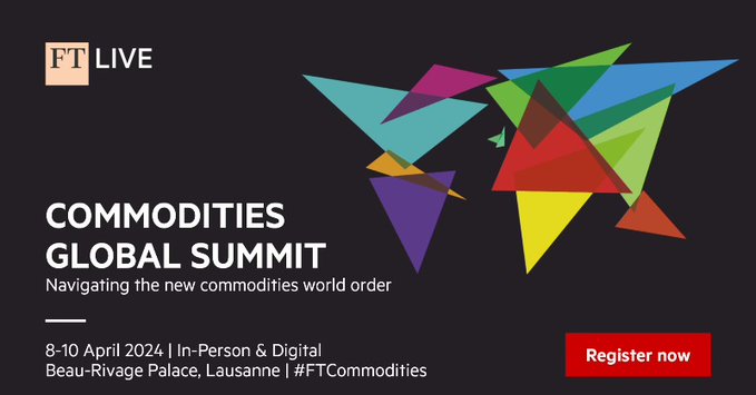 📢Live on Monday – learn about how fragmented geopolitics is impacting demand and the pricing of critical minerals. @RohiteshDhawan will be discussing this at @ftlive Global Commodities Summit on 8 April at 4:40pm GMT. Register here: icmm.com/en-gb/events/2… #FTCommodities