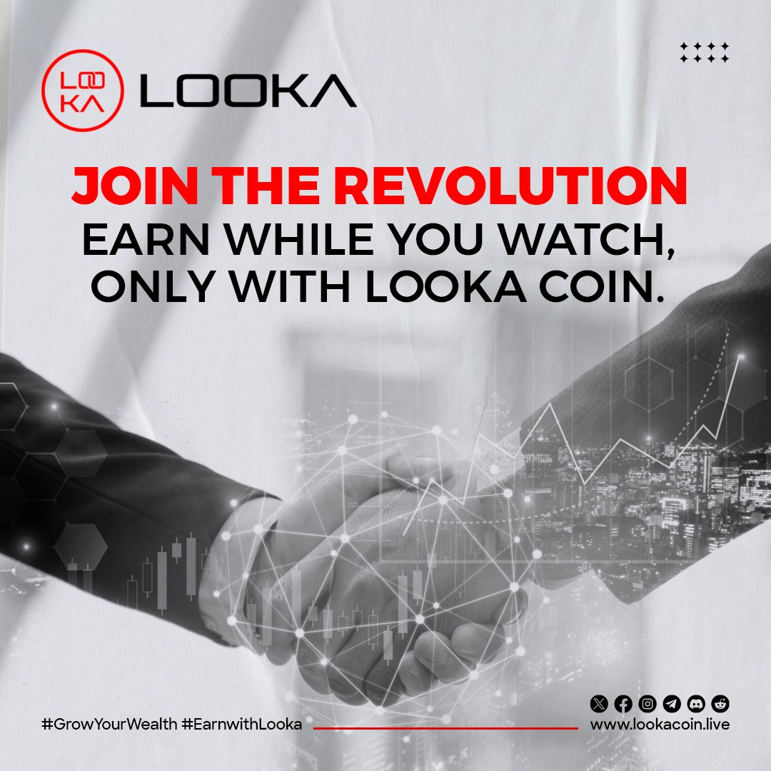 looka_live's tweet photo. Unlock the power of your attention. With Looka Coin, every moment you spend engaged can turn into wealth. Invest in a vision that pays you back. $9 is all it takes to join a movement where your time truly equals money. #LookaCoinRevolution #FutureOfEarning #ActiveEarnings https://t.co/7OQqxQl4Yo