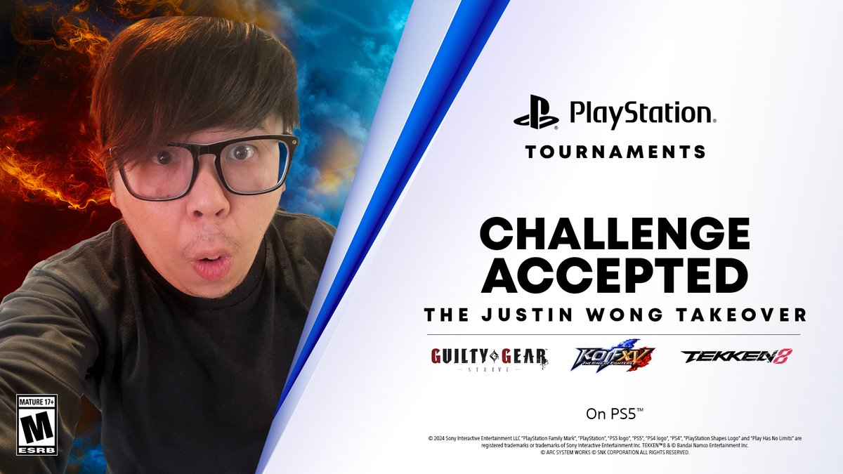 [KOF XV] Compete in creator-hosted tournaments for KOF XV and win prizes like the Pulse 3D Elite Headset in Challenge Accepted from PlayStation Tournaments. The prizes get better if more people register! Learn more and sign up here:playst.cc/3TpNVoG #KOFXV #KOF15