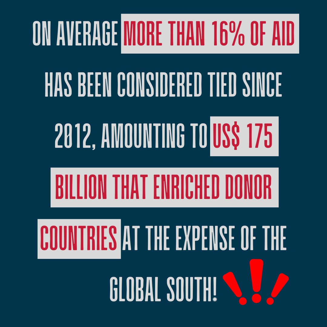 ⚠️Significant volumes of #aid each year are enriching rich countries at the expense of the #GlobalSouth, despite a @OECDdev framework against #TiedAid. @OECD-DAC is reviewing this framework now, here are 5️⃣ key issues for them to include in the update.➡️ow.ly/yHQO50R93Re
