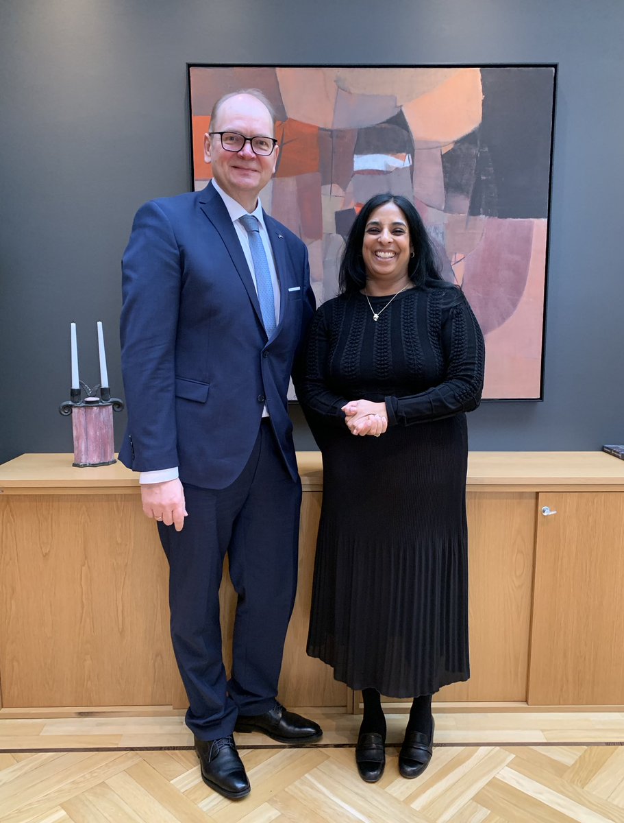 Thank you Minister of Culture and Equality Ms Lubna Jaffery @Kulturdep for the meeting. Pleased for our very good and long cultural ties between #Estonia 🇪🇪🫶🏻🇳🇴 #Norway: music, art, theatre, literature etc. Great programs of European Capitals of Culture @bodo2024 & @Tartu2024 👍🏻