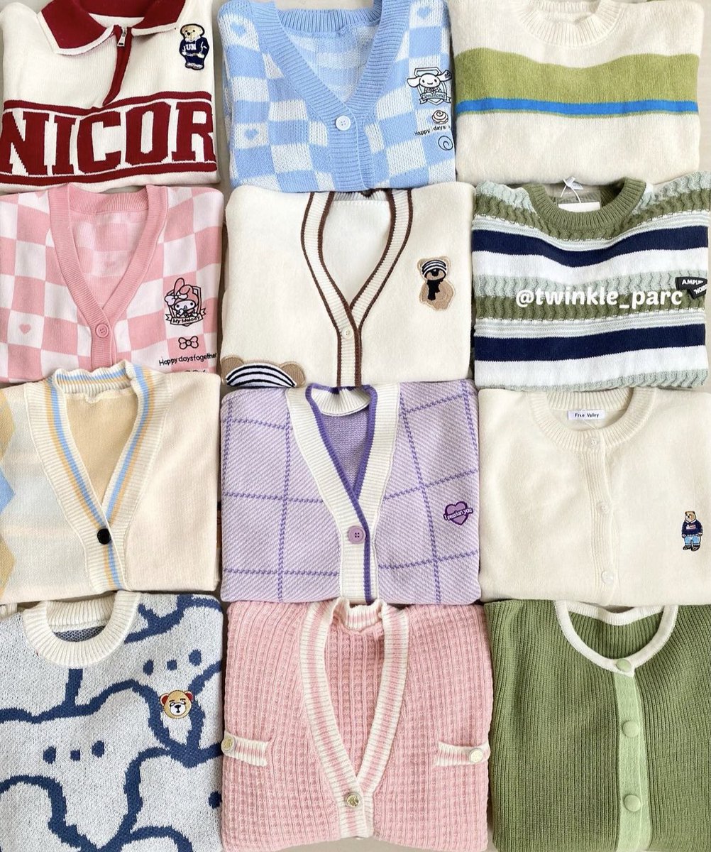 sxxkth's tweet photo. sebagai pecinta cardigan n sweater paling gabisa liat yang gemas-gemas gini LUCU SEMUAAA😭🧸 https://t.co/hX1PlUEduB