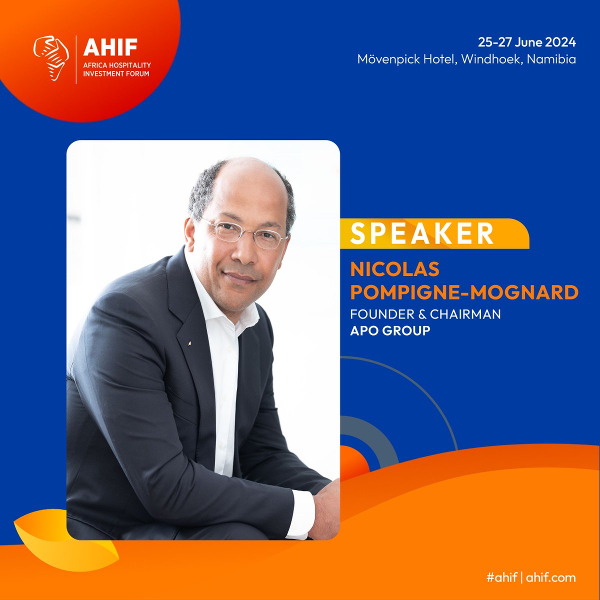 Named among the 100 Most Influential Africans, Nicolas brings unparalleled expertise in transforming Africa's media landscape and driving change. Register for AHIF to network with Investors, operators, suppliers and consultants in the hospitality space: hubs.la/Q02rWZg30