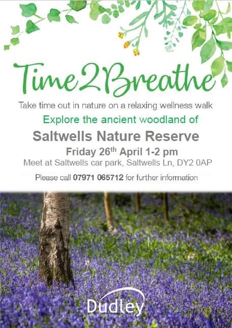 This time we're heading to Saltwells National Nature Reserve to explore the ancient woodland and take in the beautiful sight of the bluebells in bloom. We hope to see you there 💚🌿 @DiscoverDudley #wellnesswalk