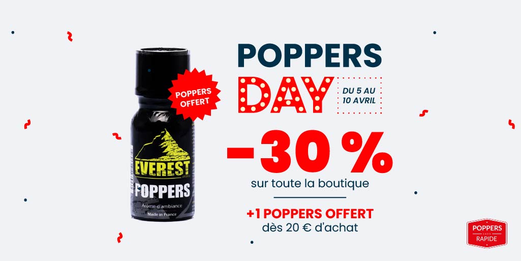 PoppersRapide's tweet photo. C'est le POPPERS DAYYYY 🎉

Profitez de -30% sur toute la boutique, ainsi que d'1 Everest Poppers GRATUIT dans votre commande (dès 20 €) 😍

Pour en profiter, c'est par ici ➜ https://t.co/UuTYZbieBw 

Offre valable jusqu'au mercredi 10 avril 2024.
#teampoppers #poppers #ppbh https://t.co/ChuLMQA6Fj