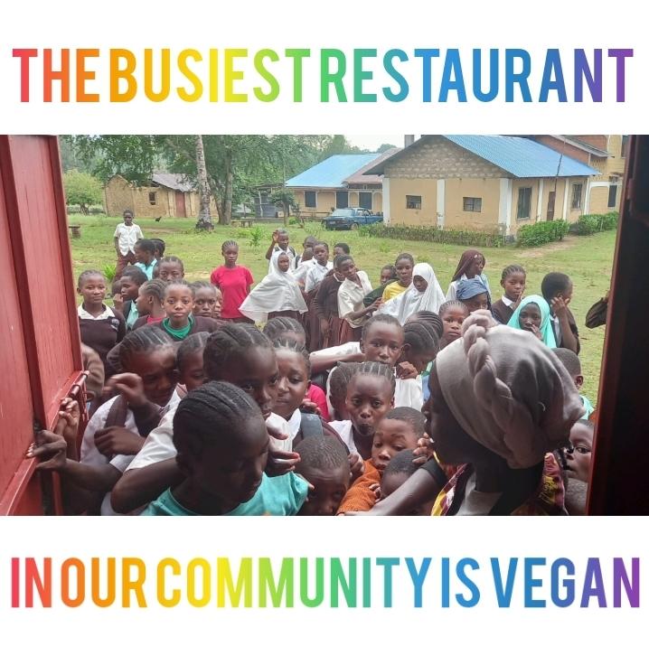 The busiest restaurant in our villages, probably even in our town, called Kaloleni, is a vegan restaurant. Welcome to Kenya. Hold on to your seats, when #AfricanVeganism Explodes, we will change the world. Our students and costumers at Village Lounge are the future of Veganism.