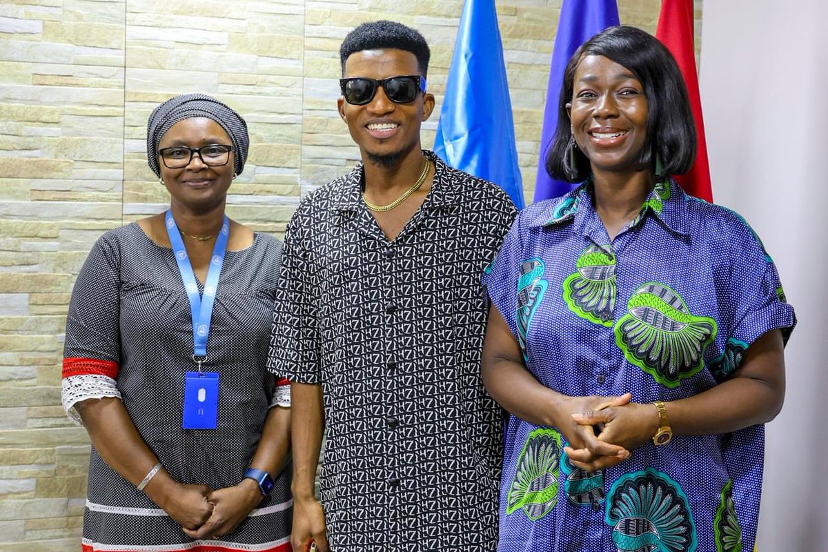 On Wednesday, @Ama_K_Abebrese and I met the @IOMGhana’s Chief of Mission @FndiayeOIM and we discussed the vision for our role, dedication & commitment as #IOMGoodwillAmbassador(s) in promoting a more balanced narrative on migration. @UNmigration #TeamMooove