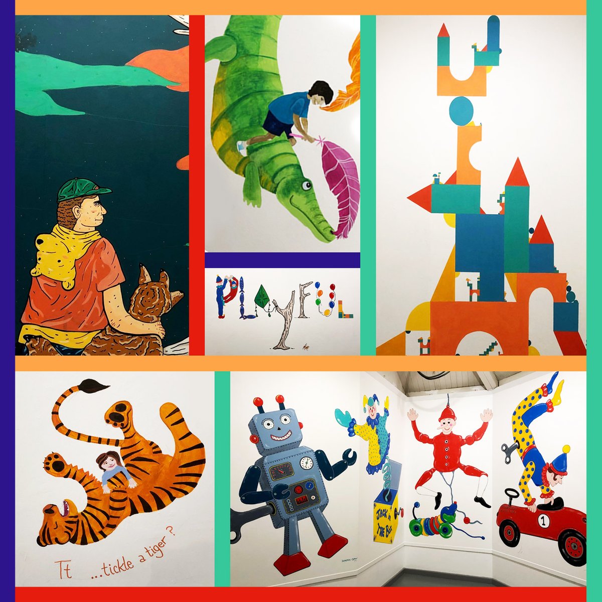 LAST CHANCE TO SEE - PLAYFUL! You've got just 2 more days to check out the PLAYFUL exhibition in the Berni Gallery, after which the pieces will be painted over! Pop up today or tomorrow to see large-scale works from Lisa MacDonald, Katherine Cadin, Will Bertram & Anna Shipley!