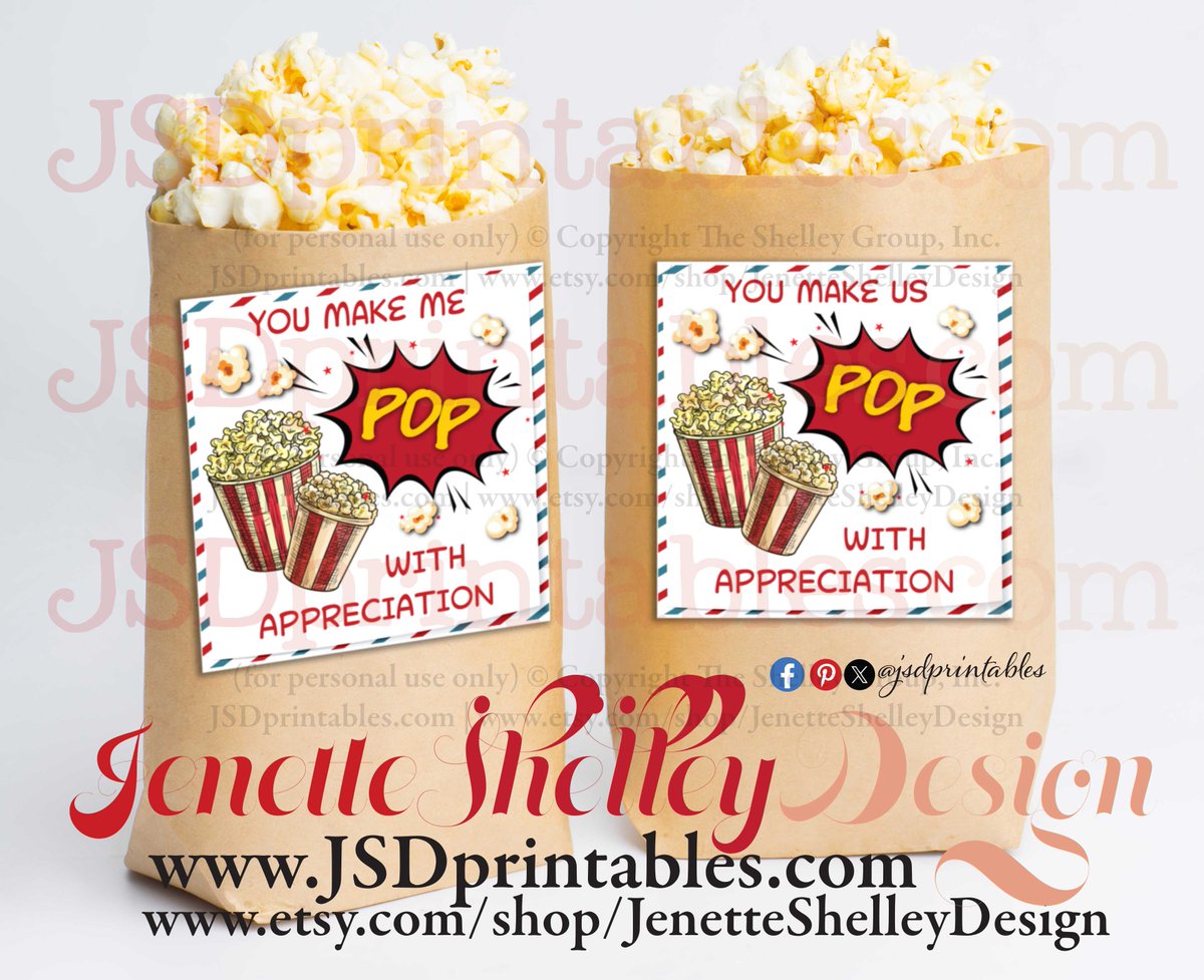 jsdprintables.com/product-page/p… Add a personal touch to your popcorn gifts with our Printable Popcorn Gift Tags. @jsdprintables #teachergifts #teachergifttags #teacherlife #gifts #giftsforteacher #loveateacher #teacherappreciation #popcorn #popcorngifts #popcornlover #coworkers #office