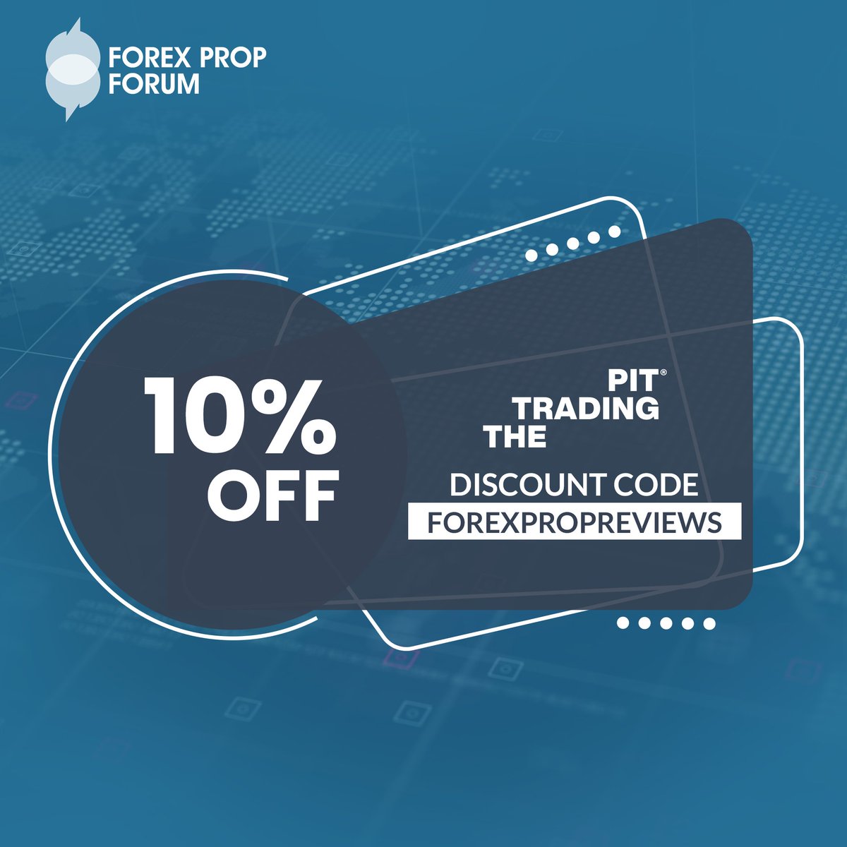 📢 Traders! Level Up Your Game with 10% Off The Trading Pit! 🤩
Sharpen your skills and get a head start in the forex market with The Trading Pit! Enjoy 10% discount on trading programs when you use the code FOREXPROPREVIEWS at checkout.
#PropFirm #TheTradingPit #Discount #Forex