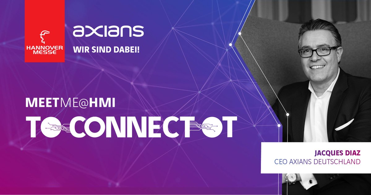 Die #HM24 rückt näher – und ich freue mich sehr darauf. Vom 22.-26.04. präsentieren wir von @AxiansDE unter dem Motto „TO CONNECT #OT“ unser innovatives #ICT-Portfolio für die Integration von #OperationalTechnology und IT. Weitere Informationen: ow.ly/wQGM50R941m #HM24