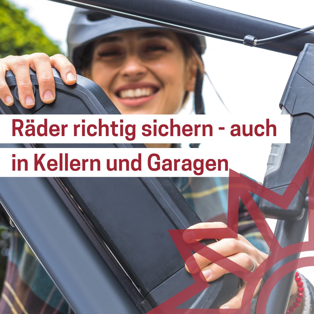 Wichtig für den Beginn der #Radsaison ist nicht nur ein straßentaugliches Rad, sondern funktionierender Diebstahlschutz - auch in Kellern und Garagen. Das gilt insbesondere für hochpreisige Räder mit Elektroantrieb: t1p.de/uayhq #Fahrrad #ebikes