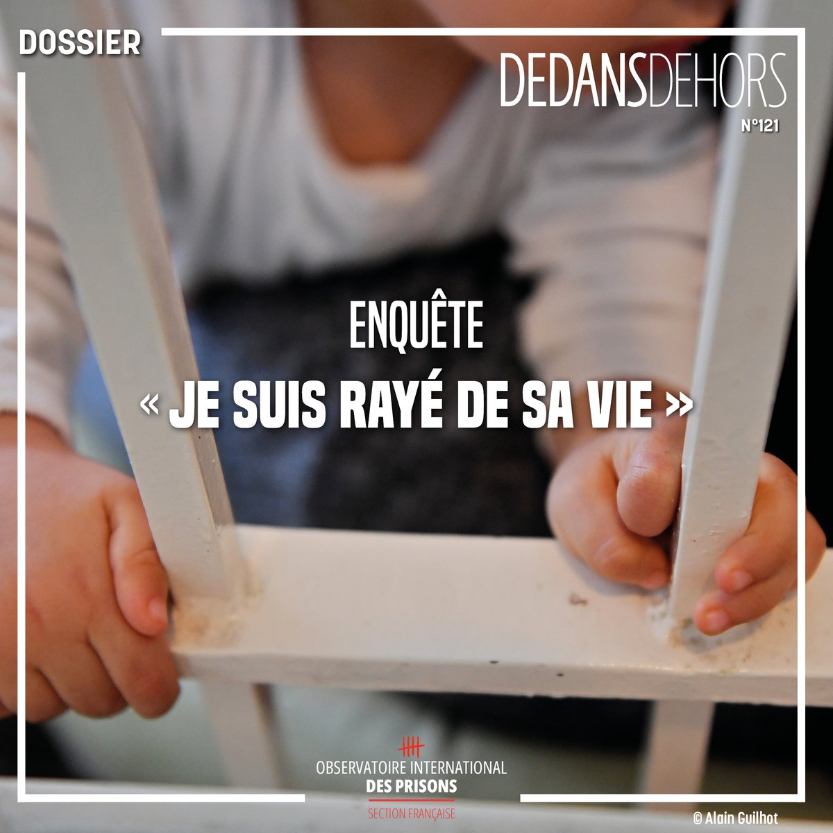 Être père en #prison : « je suis raye de sa vie » Entravée par d’innombrables obstacles, l’expérience de la #paternité en #détention est souvent douloureuse. Une épreuve à laquelle chacun tente de faire face à sa manière. Lire l'analyse 👉oip.org/analyse/etre-p…