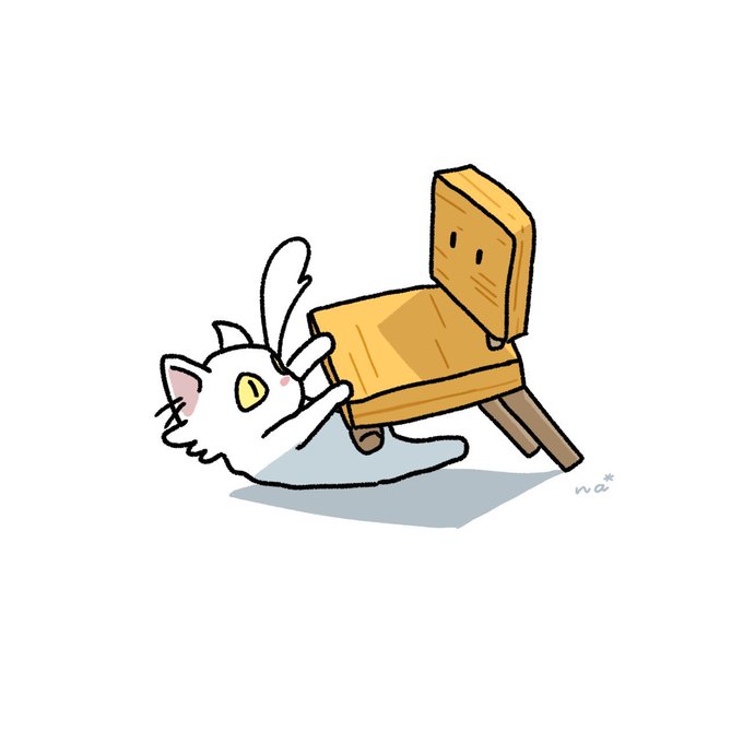 「白背景 白い猫」のTwitter画像/イラスト(新着)