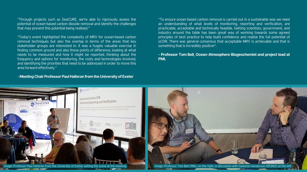 PlymouthMarine's tweet image. How best to monitor, report &amp;amp; verify #OceanBasedCarbonDioxideRemoval? Leading academics, government &amp;amp; industry reps gathered to discuss #oCDR approaches in workshop chaired by @seacure_co2 partners @UniofExeter &amp;amp; PML: pml.ac.uk/News/IN-DISCUS…
@uhmanoa @_CWorthy @NOCnews @ucdavis