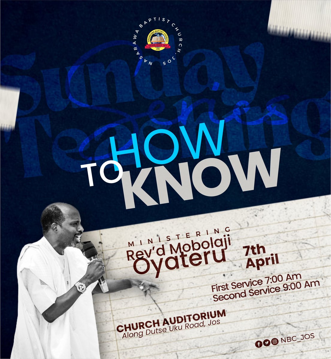 NBC_JOS's tweet image. Knowledge is given by the enabler the Holy Spirit who teaches all things.
Come and learn how to Know at Jesus feet 🙏🙏

#LetGodArise
#HowtoKnow