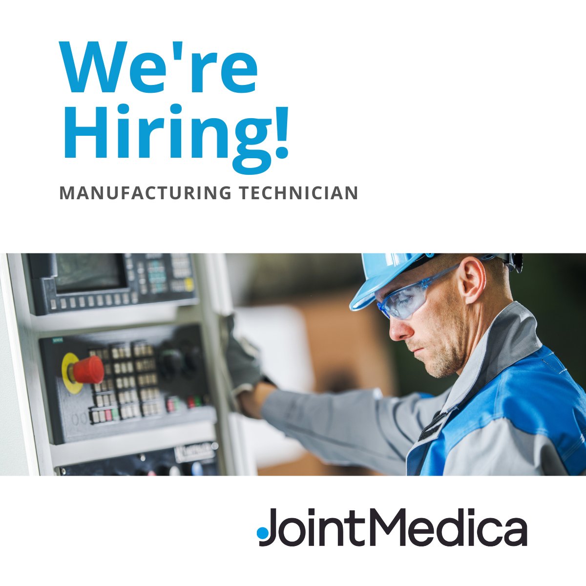 WE'RE HIRING! We are currently looking for a Manufacturing Technician to work out of our site in Hallow Worcestershire. To apply, visit the link below or email your CV to cs@jointmedica.com lnkd.in/eHD3yvWw #newjob #job #career #jobsinworcester #worcesterjobs #vacancy