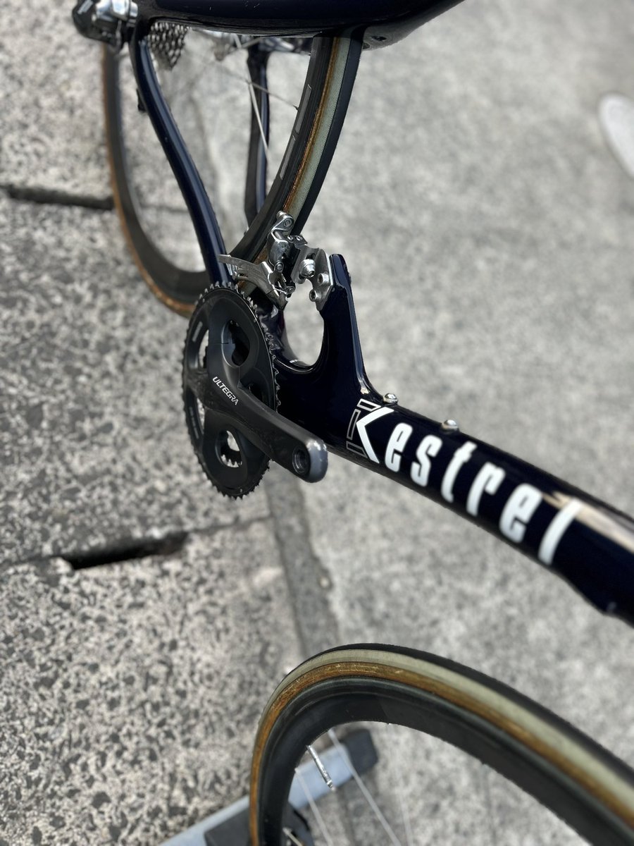 OkuboFactory's tweet photo. パーツが足らなくて、今日はここまで。
#kestrel
#のりりん
#650c https://t.co/V6Tp6GENhC
