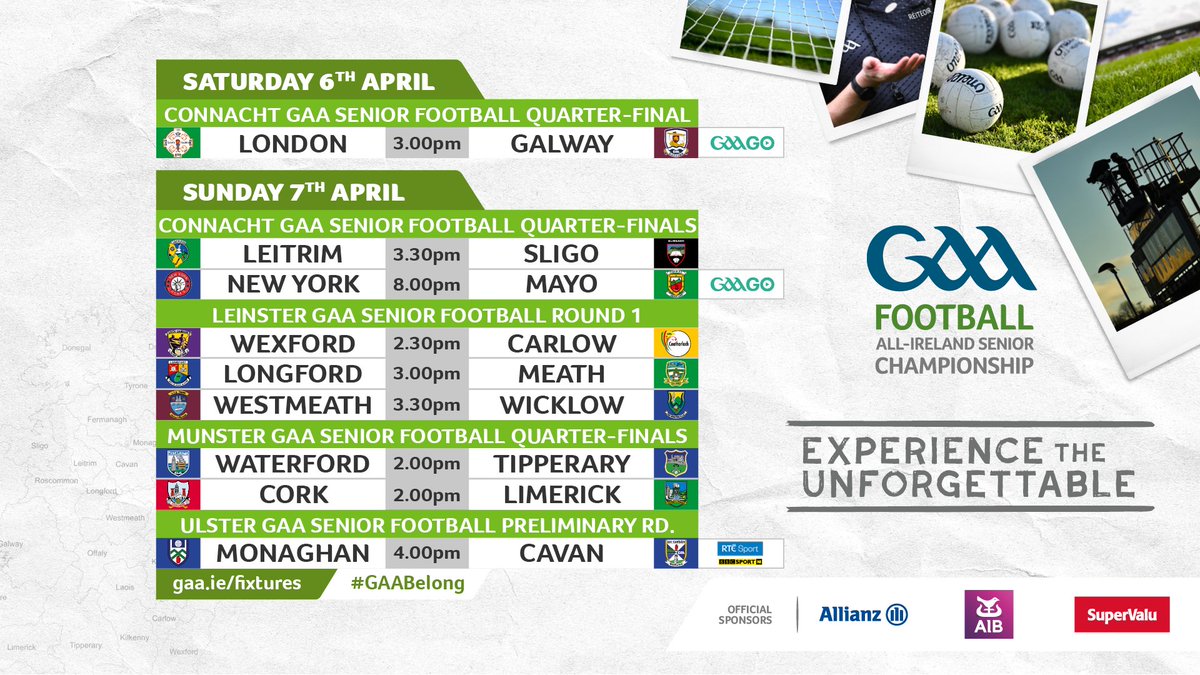 🏐Get ready to witness the return of the GAA All-Ireland Senior Football Championship this weekend! 🎉 Gear up for thrilling matches, epic showdowns, and unforgettable moments on the field! Let the games begin! 🌟#ExperienceTheUnforgettable #GAABelong