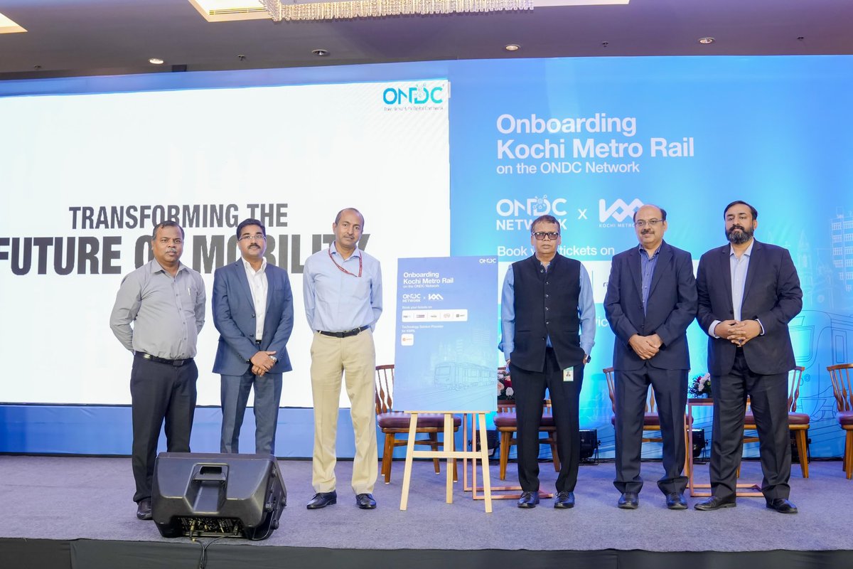 Open Network for Digital Commerce, an initiative of DPIIT has onboarded Kochi metro Rail. Commuters can conveniently purchase single journey and return journey tickets for the Kochi Metro through four buyer apps on the ONDC Network: Yatri, @Paytm, @rapidobikeapp, and @redBus_in.