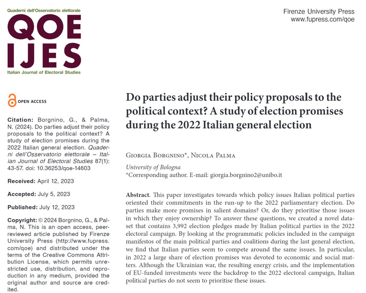 Nicola (@_nicolapalma) on Twitter photo Happy to see our contribution with <a href="/GioBorgnino/">Giorgia Borgnino</a> on <a href="/QOE_IJES/">QOE - IJES</a> recently came out in issue!
➡️doi.org/10.36253/qoe-1… Happy to see our contribution with <a href="/GioBorgnino/">Giorgia Borgnino</a> on <a href="/QOE_IJES/">QOE - IJES</a> recently came out in issue!
➡️doi.org/10.36253/qoe-1…