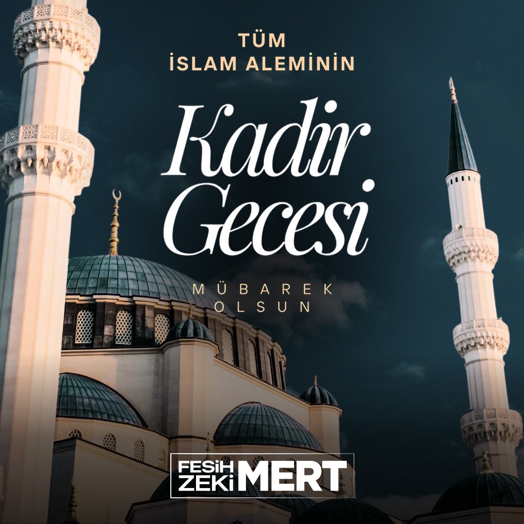 Rahmet ve bereket kapılarının sonuna kadar açıldığı, duaların ve tövbelerin kabul olduğu mübarek Kadir Gecemiz, İslam alemine hayır ve bereket getirsin inşallah. Kadir Gecemiz mübarek olsun!