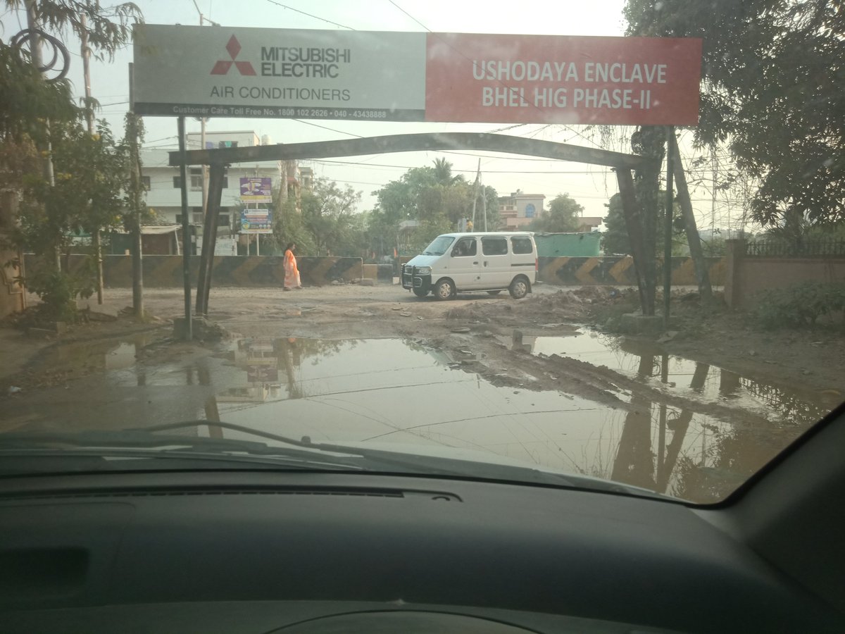 Please tell how should we commute? It's been in this state from almost a month.
Atleast make temporary fix <a href="/GHMCOnline/">GHMC</a> <a href="/CommissionrGHMC/">Commissioner GHMC</a> <a href="/gadwalvijayainc/">Vijayalaxmi Gadwal, GHMC MAYOR</a> <a href="/hmw/">Helene M Wennersteen</a>