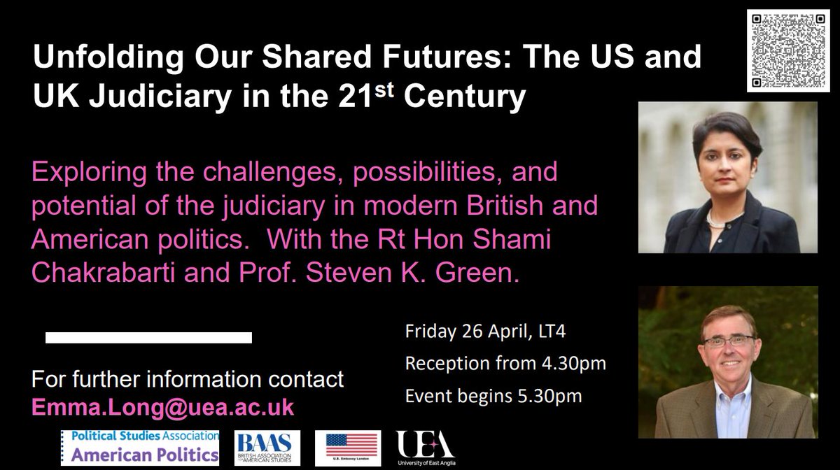 Join this discussion bringing together two leading experts on the courts in the US and UK to explore the challenges faced by the modern judiciary.

Fri 26 April, 4.30pm
Book now: bit.ly/3PR0msm
