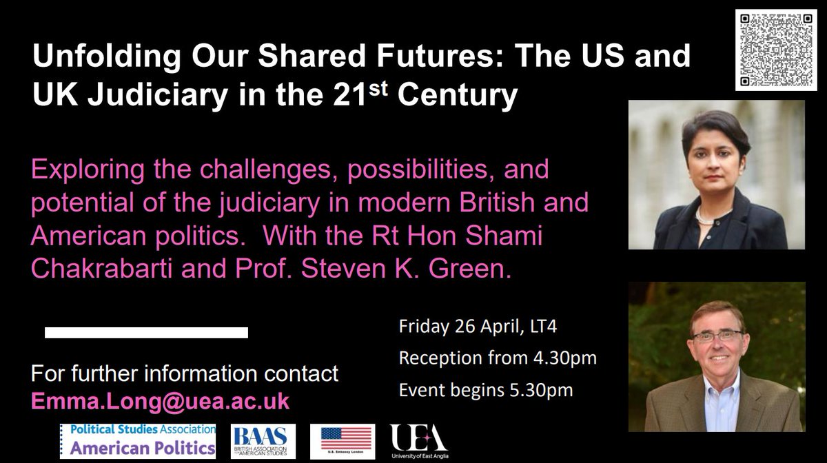 Join this discussion bringing together two leading experts on the courts in the US and UK to explore the challenges faced by the modern judiciary. Fri 26 April, 4.30pm Book now: bit.ly/3PR0msm