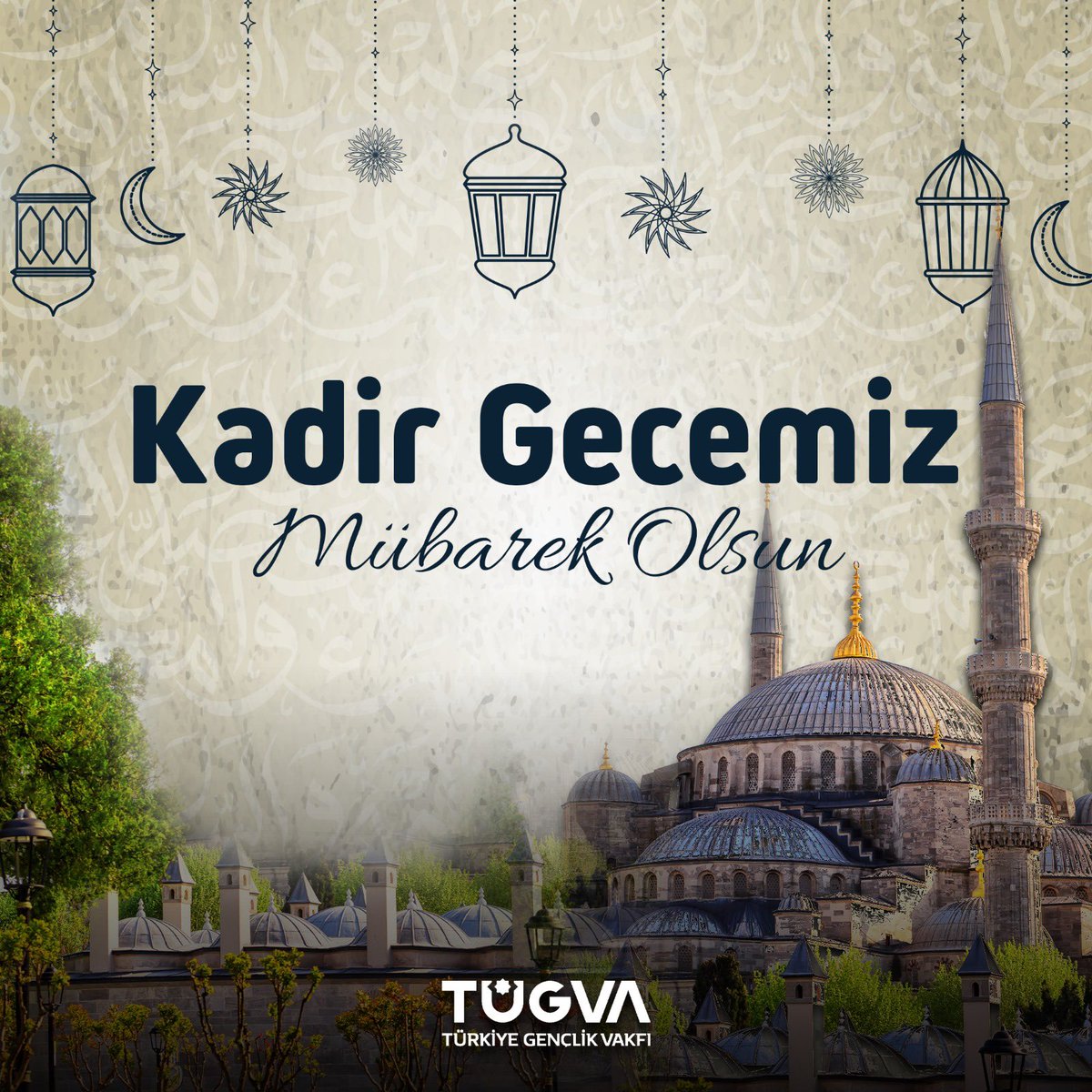 “O gece, tan yerinin ağarmasına kadar bir esenliktir.” (Kadir suresi, 5. Ayet) 🌙 Yüce kitabımız Kur’an-ı Kerim’de, bin aydan daha hayırlı olduğu müjdelenen #KadirGecemiz mübarek olsun! 🤲🏼