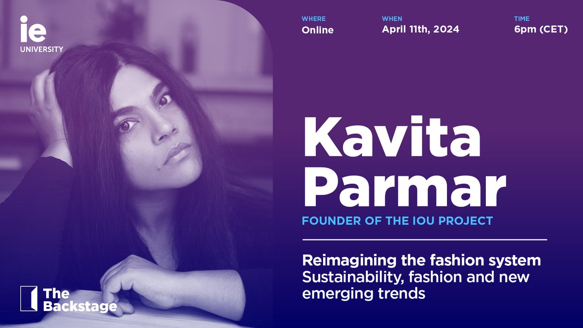 We’re excited to announce our upcoming event featuring Kavita Parmar, founder of the IOU Project and partner at XTANT! 🌟 Join us as she delves into the intersection of sustainability, #technology and #innovation. Register here: bit.ly/3PRLOsN