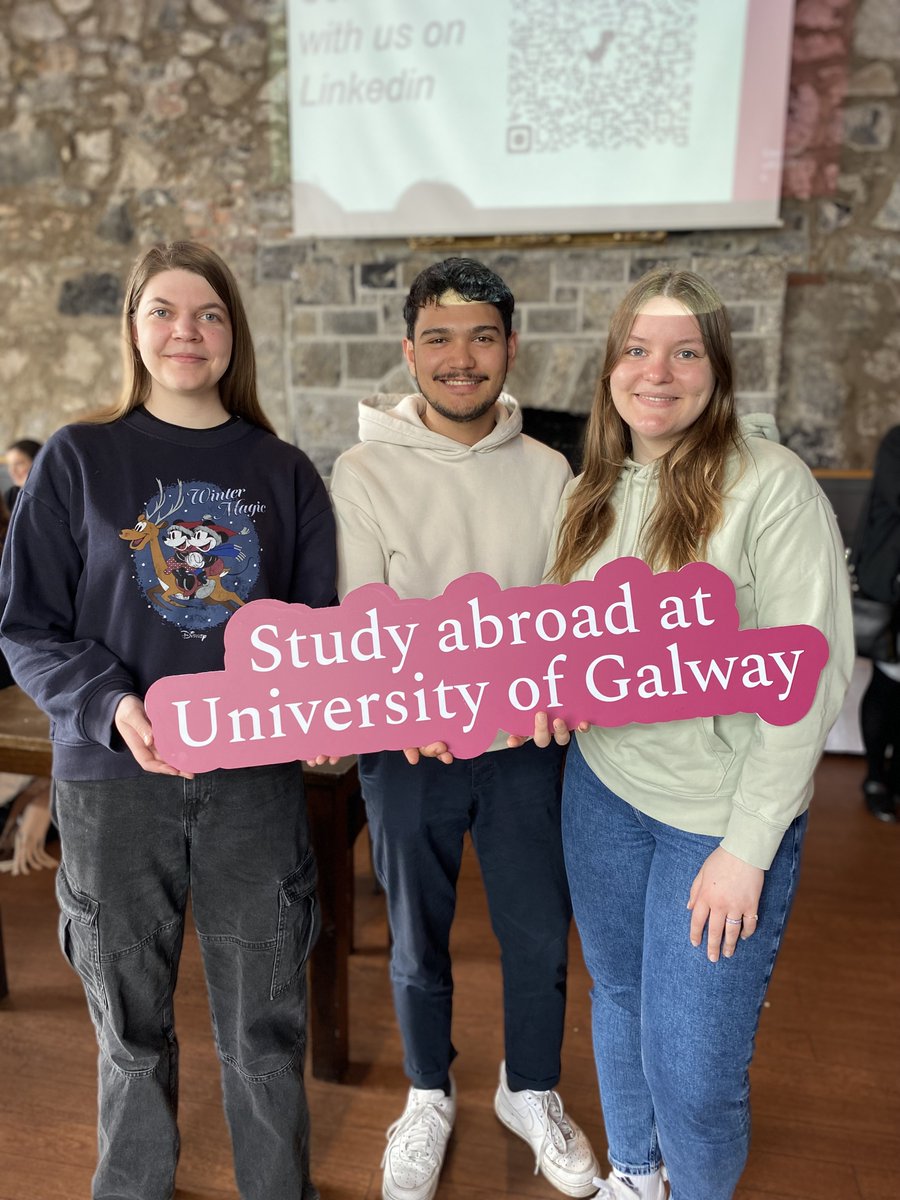galwayCASSCS's tweet image. We rounded off the academic year last week with a lunchtime event for our Study Abroad students who completed their semester/year abroad with us. 

#UniversityofGalway #ForYouForTomorrow #GalwaysThePlace