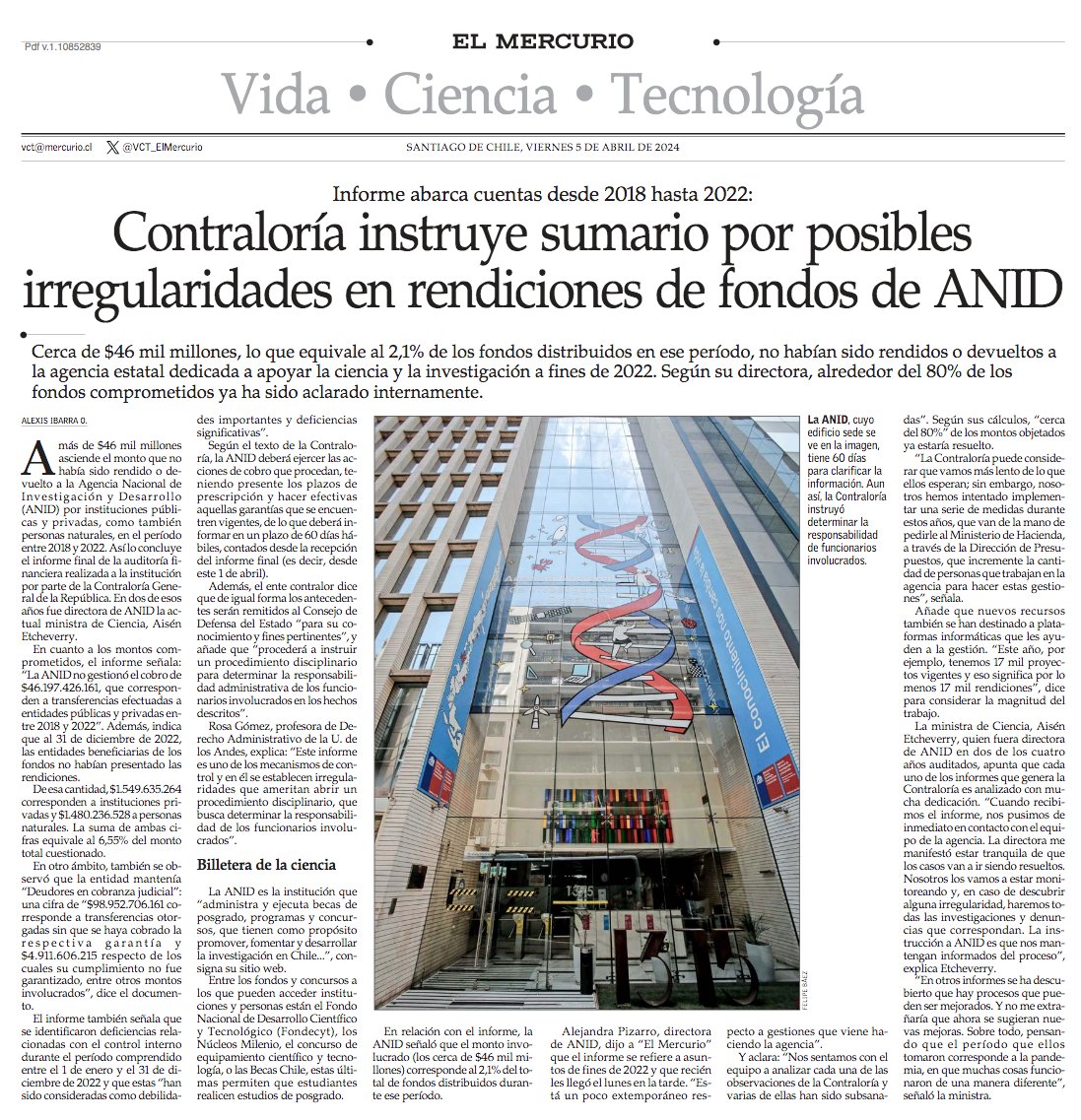 VCT El Mercurio tweet media
